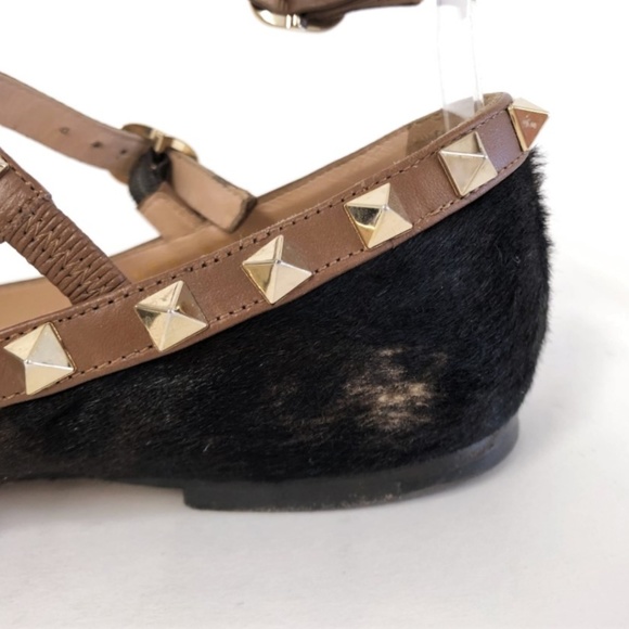 Valentino Rockstud Caged Ballet Flat Leopard 35,5 - Picture 5 of 8